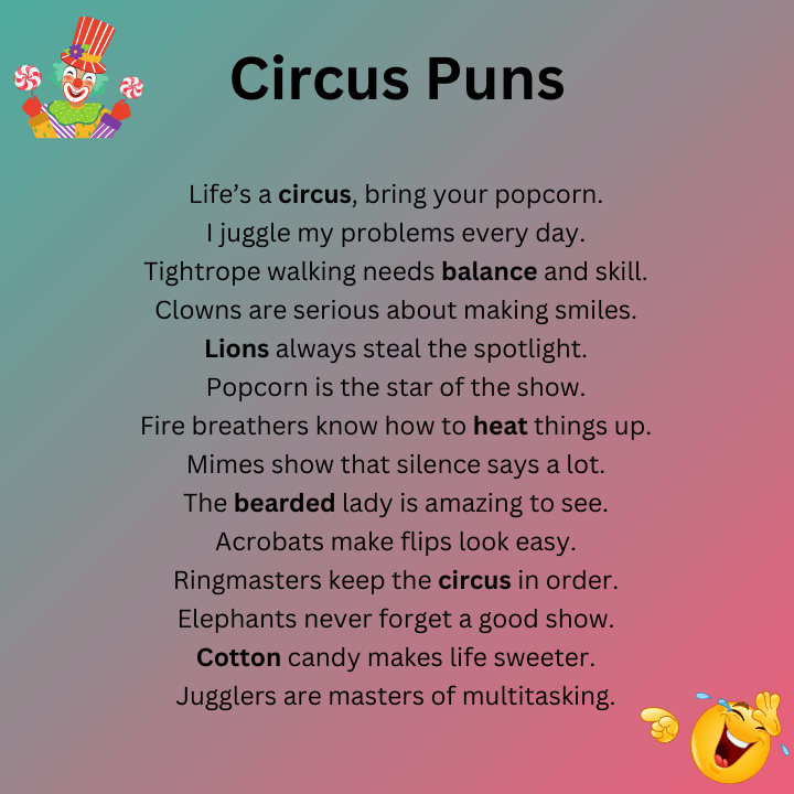 Clever Circus Puns