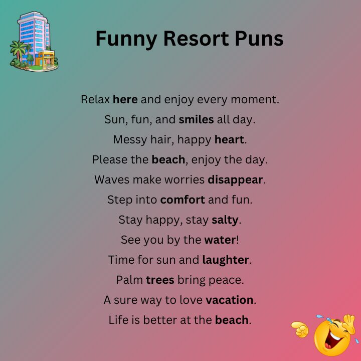 Funny Resort Puns