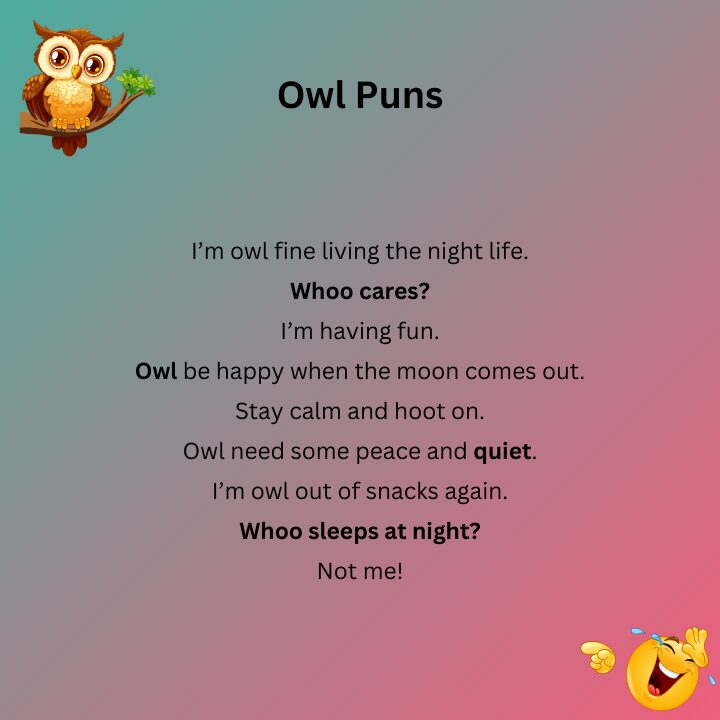 Owl Puns One Liners