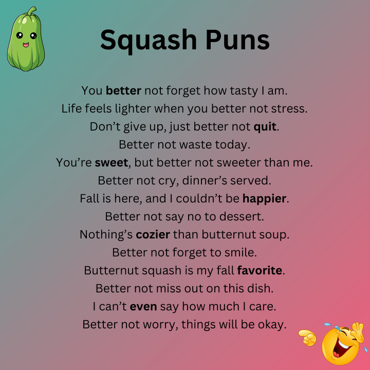 Butternut Squash Puns