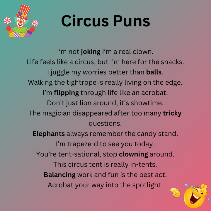 Circus Puns