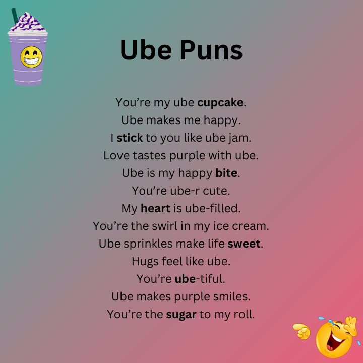 Cute Ube Puns