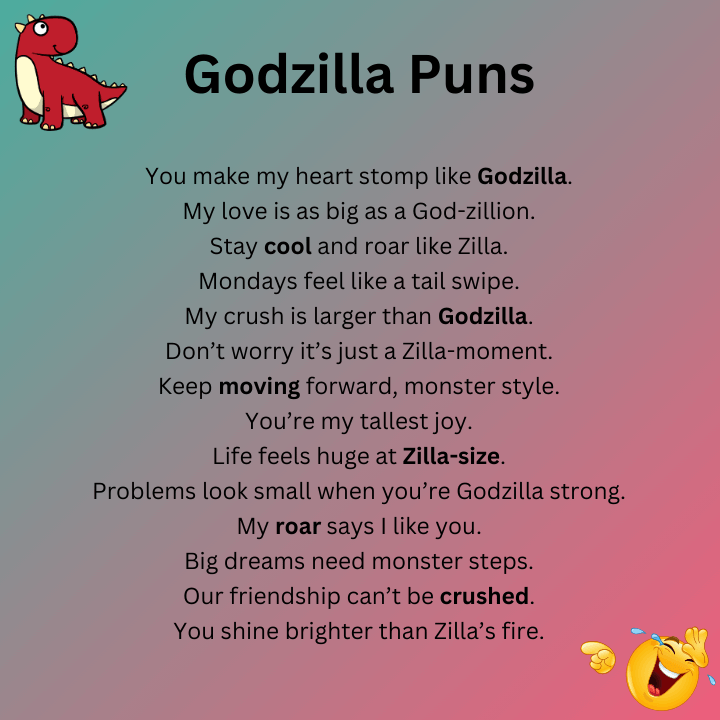 Godzilla Puns One Liners