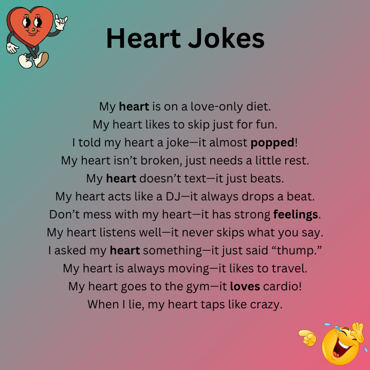 Heart Jokes One Liners