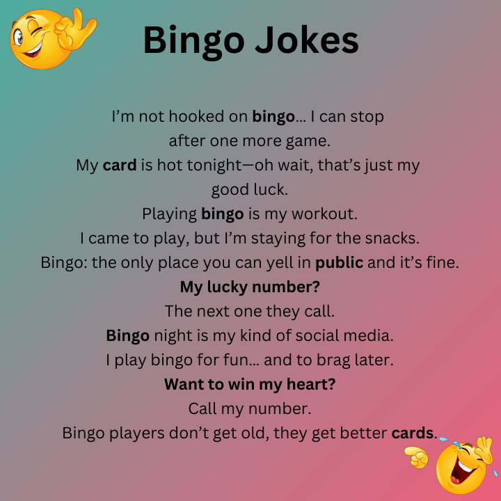 Short Bingo Jokes