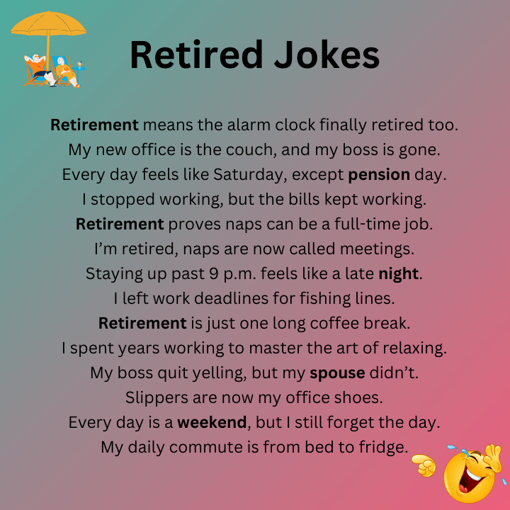Short Retired Jokes
