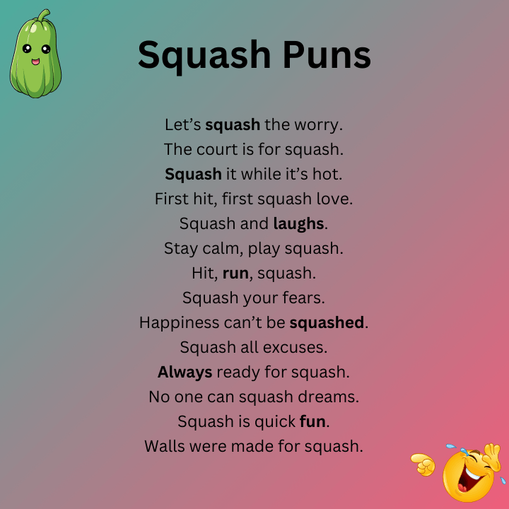 Short Squash Puns