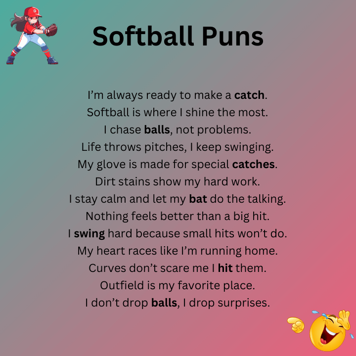 Softball Puns One Liners