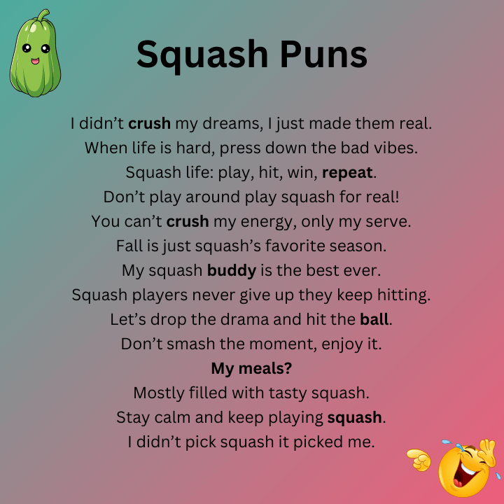 Squash Puns