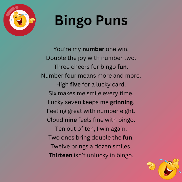 Bingo Puns For Every Number