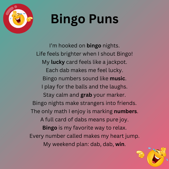 Bingo Puns One Liners