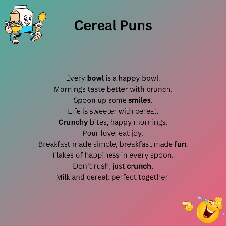 Cereal Puns