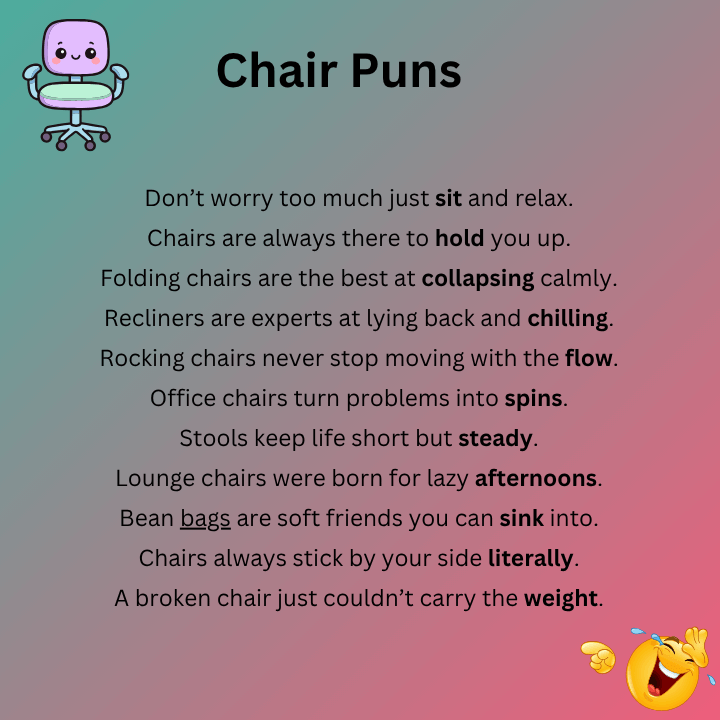 Chair Puns