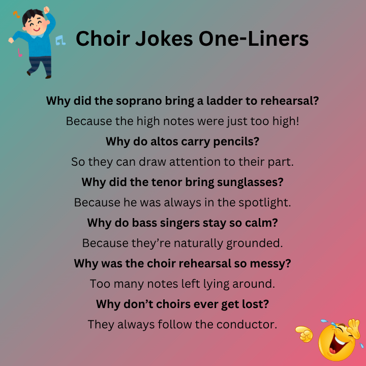 Choir Jokes One-Liners