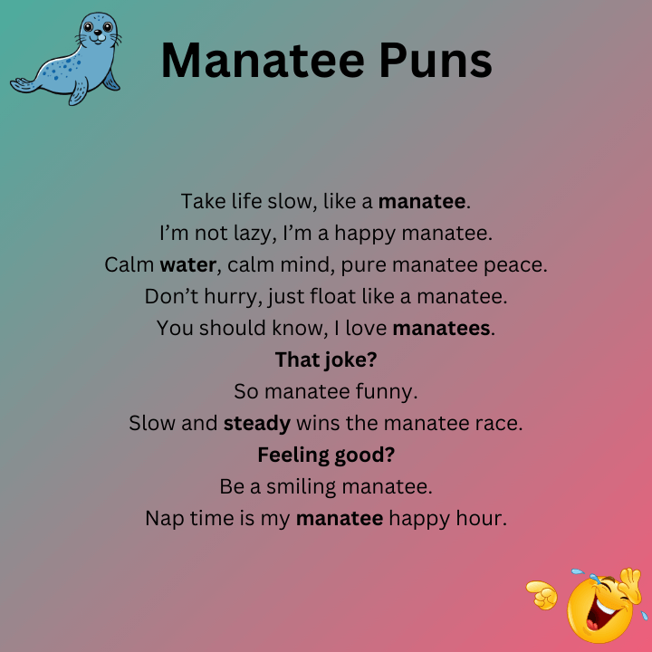 Clever Manatee Puns