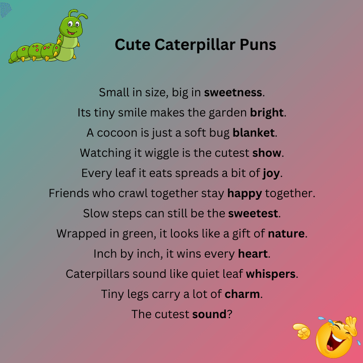 Cute Caterpillar Puns