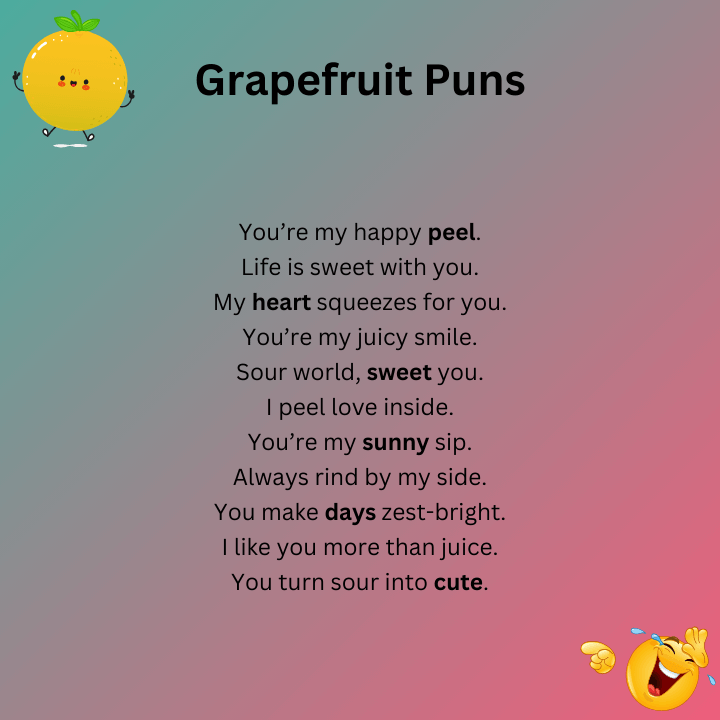 Cute Grapefruit Puns