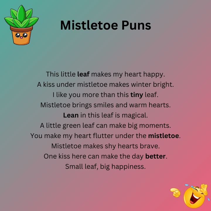 Cute Mistletoe Puns