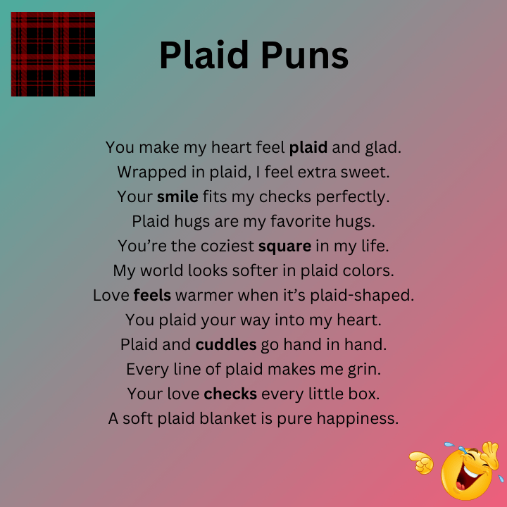 Cute Plaid Puns