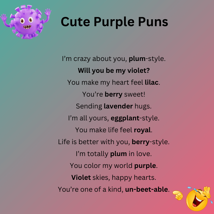 Cute Purple Puns