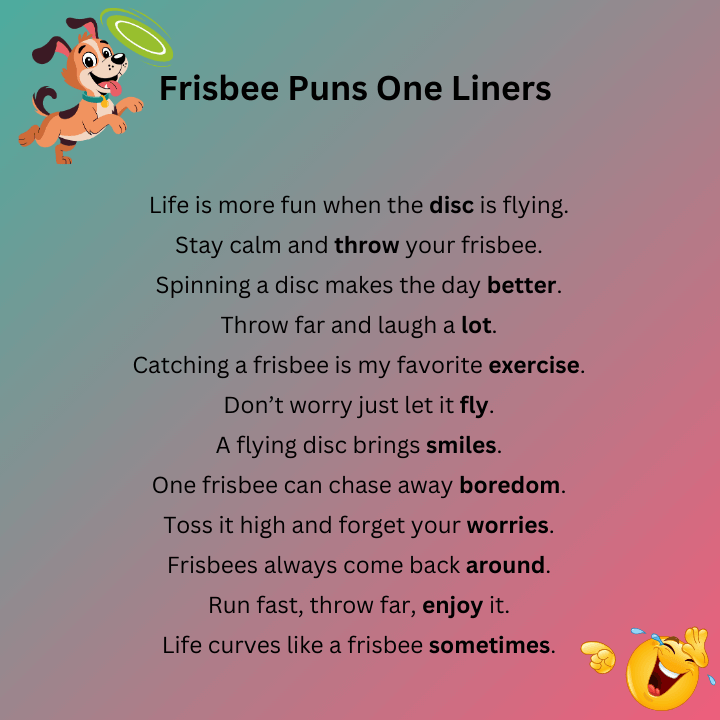 Frisbee Puns One Liners