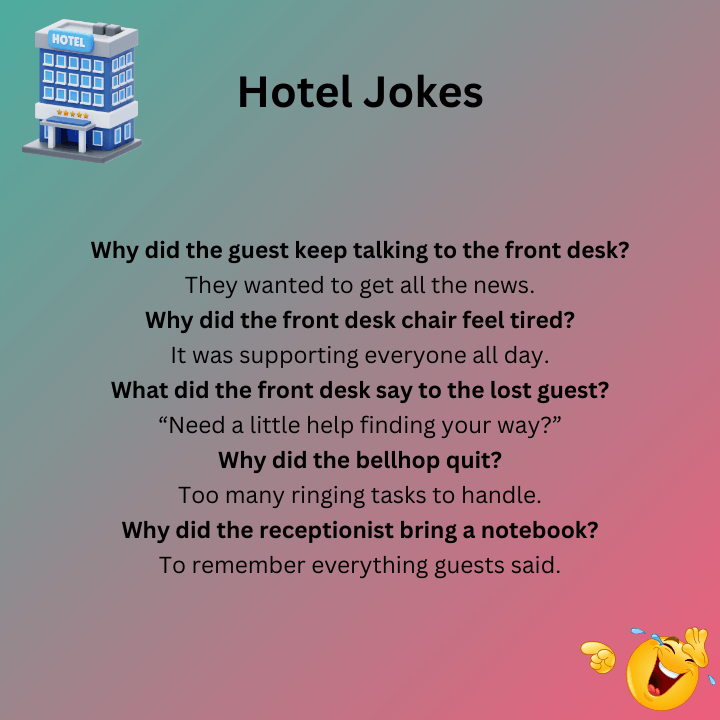 Front Desk Hotel Jokes