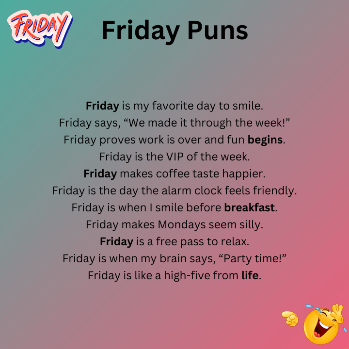 Funny Friday Puns