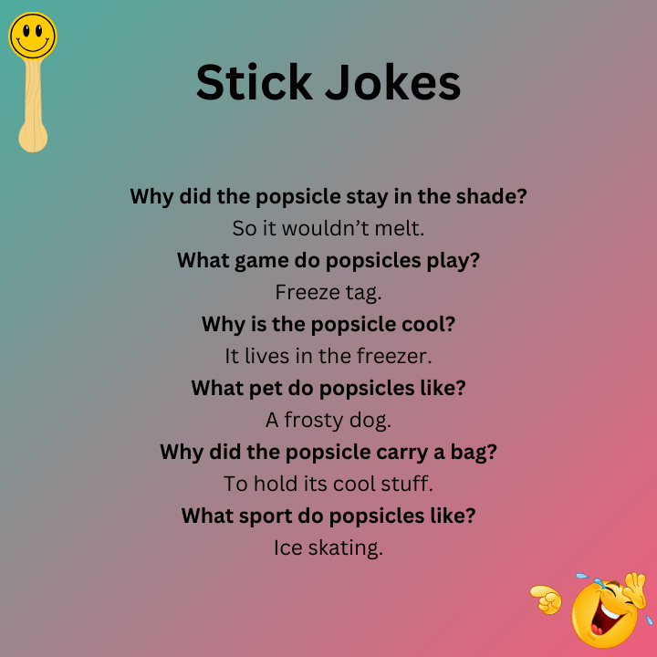 Good Popsicle Stick Jokes