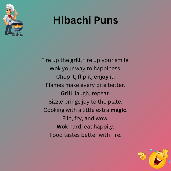 Hibachi Puns One Liners