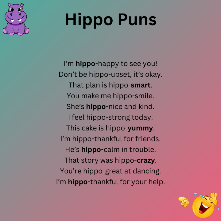 Hippo Puns One Liners