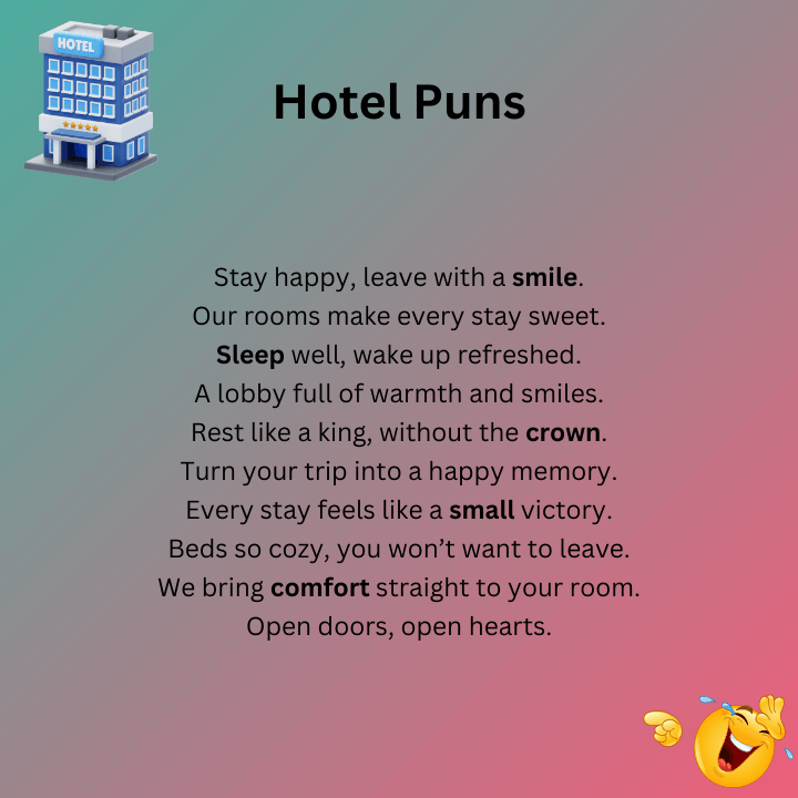 Hotel Puns