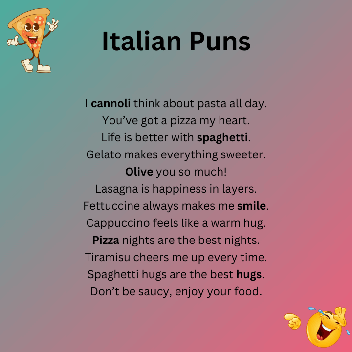 Italian Puns One Liners