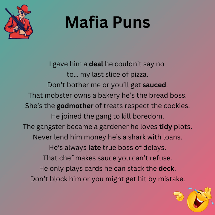 Mafia Puns One Liners