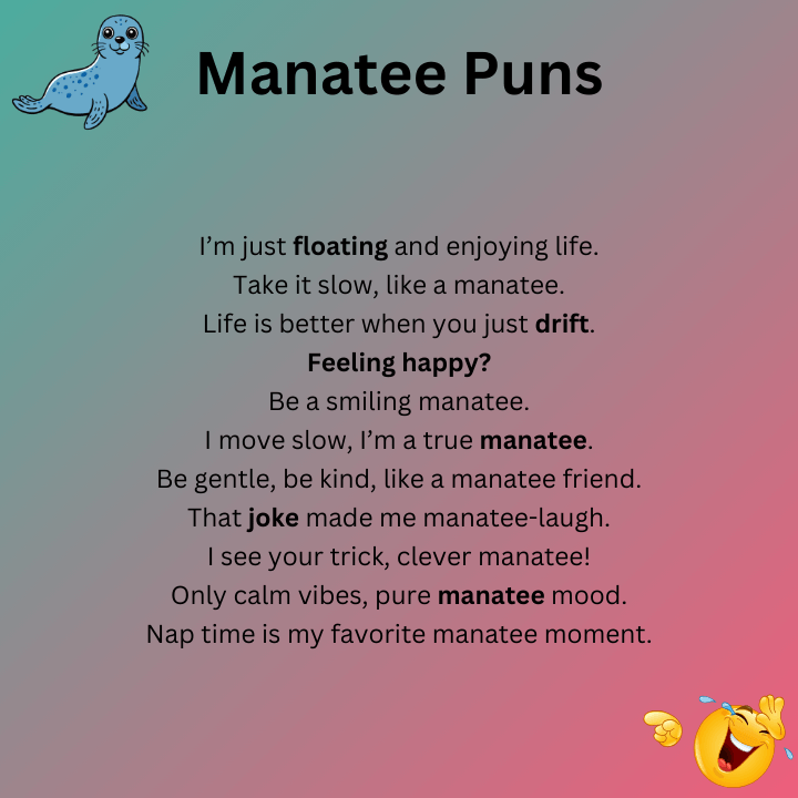 Manatee Puns One Liners