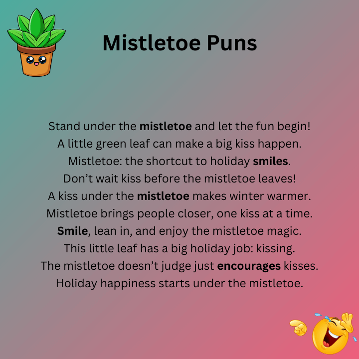 Mistletoe Puns