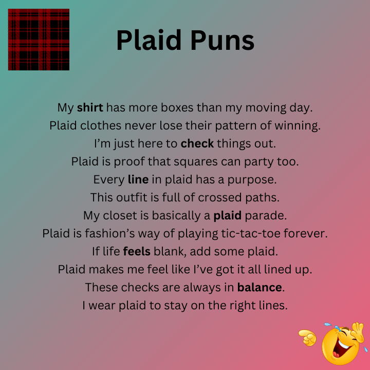 Plaid Puns