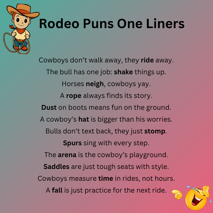 Rodeo Puns One Liners