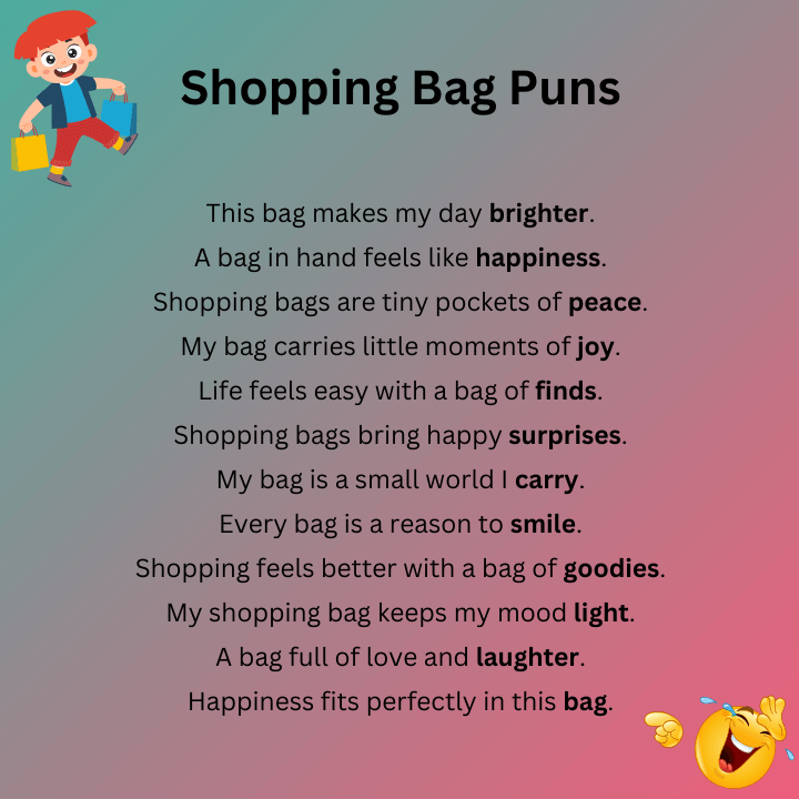 Shopping Bag Puns