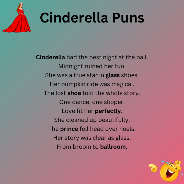 Short Cinderella Puns
