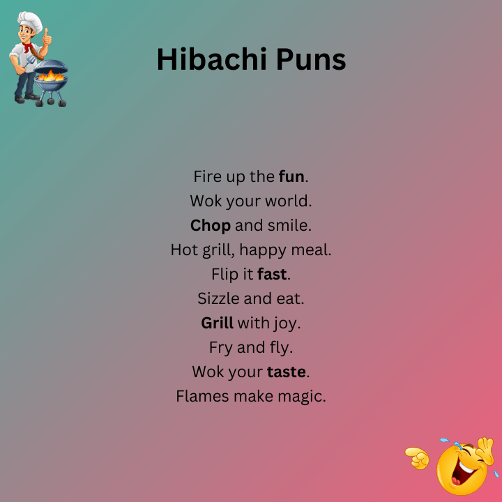 Short Hibachi Puns
