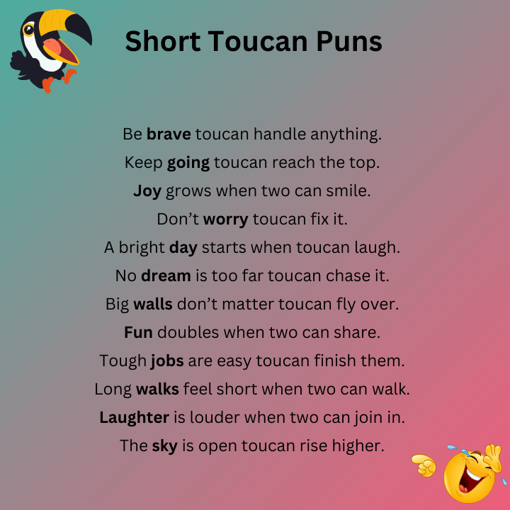 Short Toucan Puns