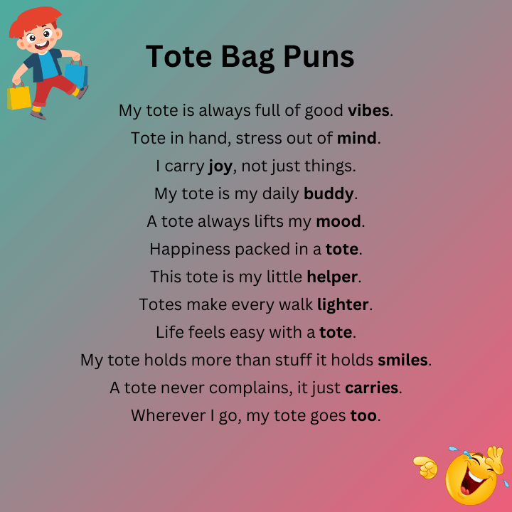 Tote Bag Puns
