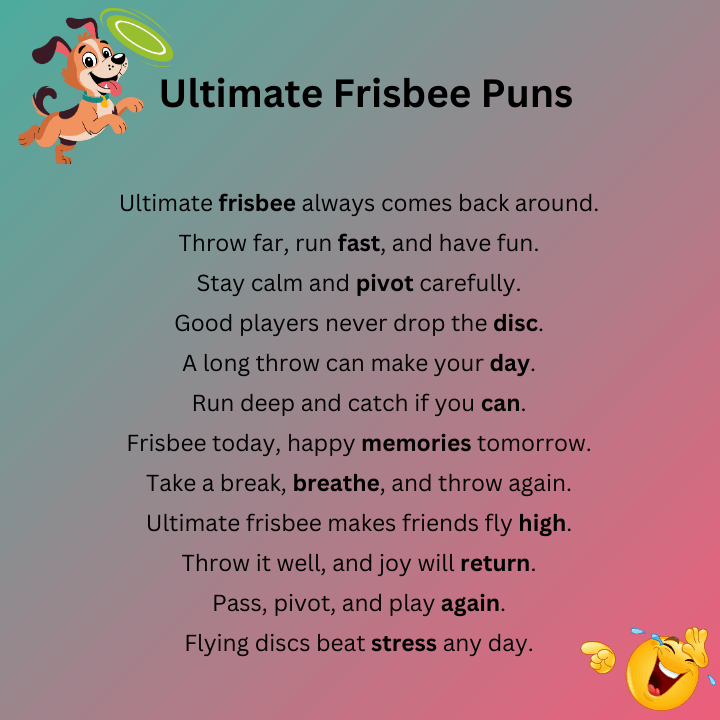 Ultimate Frisbee Puns