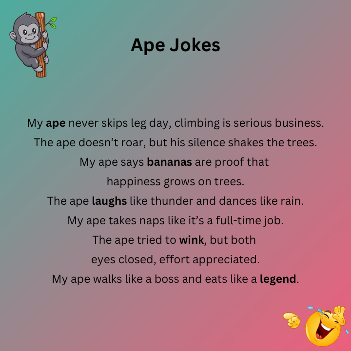 Ape Jokes One Liners