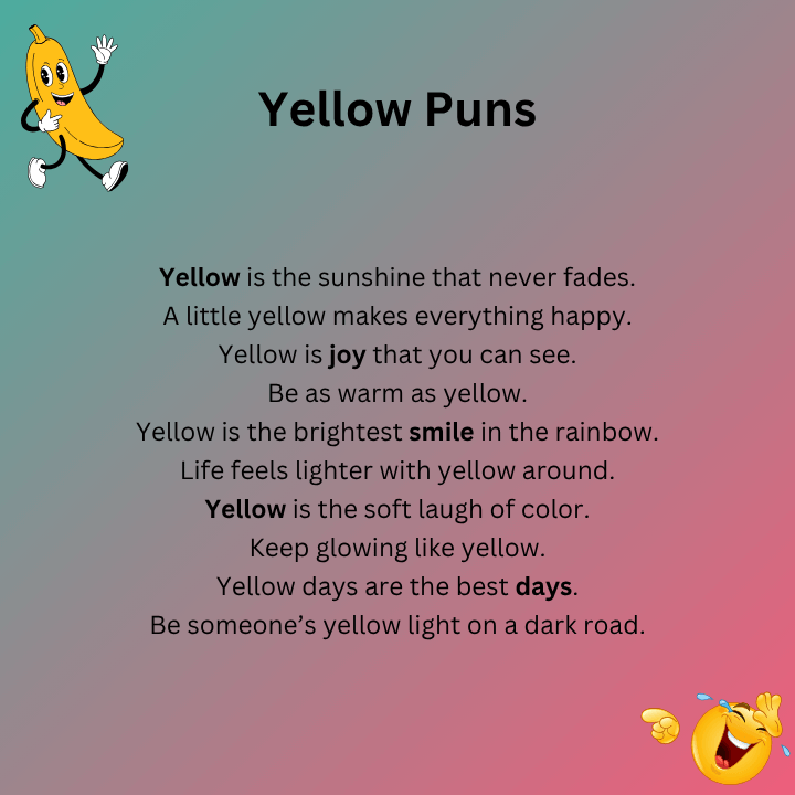 Color Yellow Puns