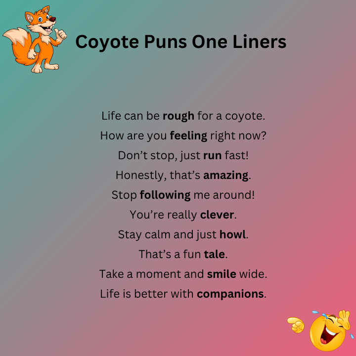 Coyote Puns One Liners