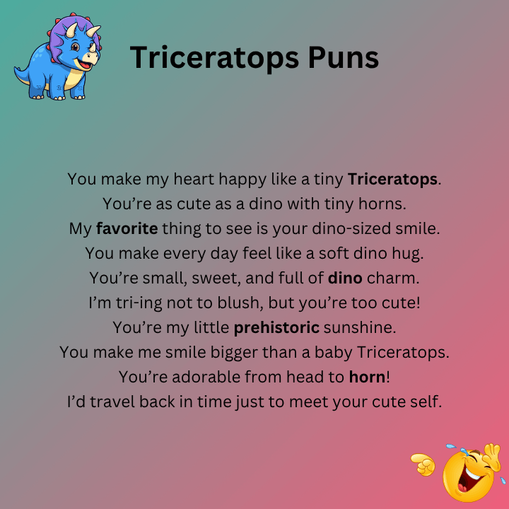 Cute Triceratops Puns