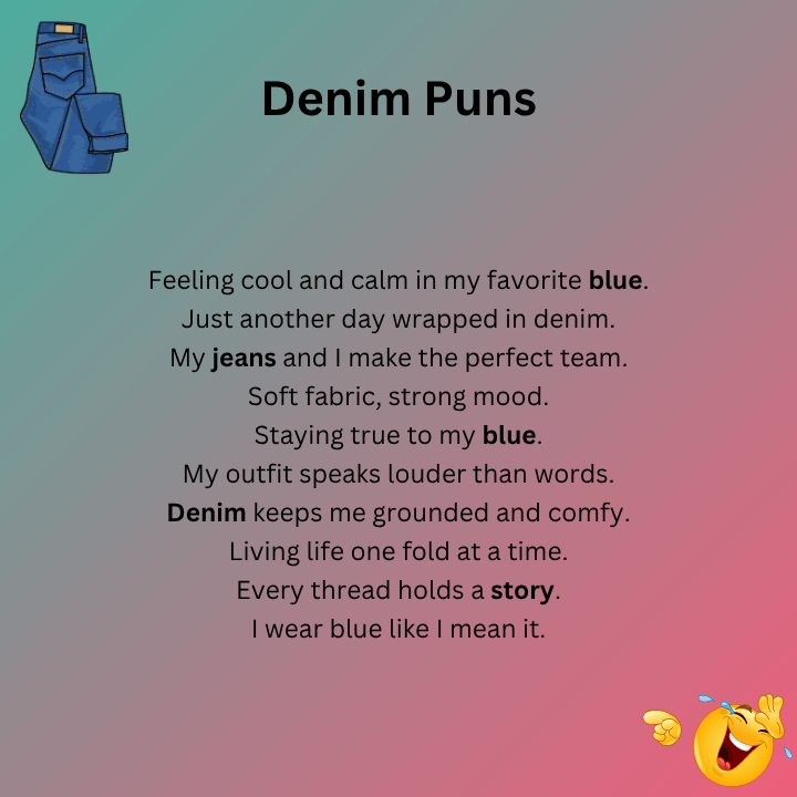 Denim Puns For Instagram