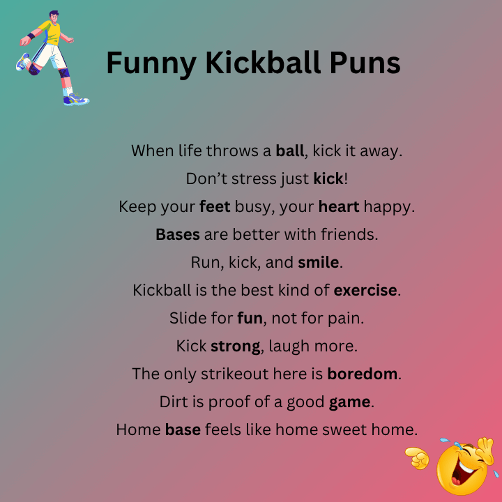 Funny Kickball Puns