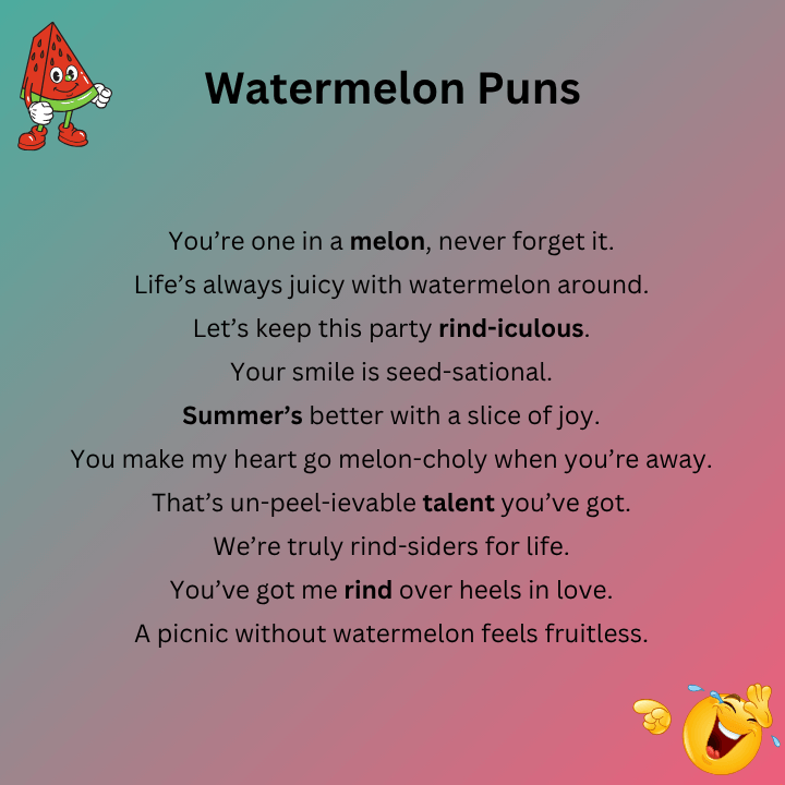 Funny Watermelon Puns